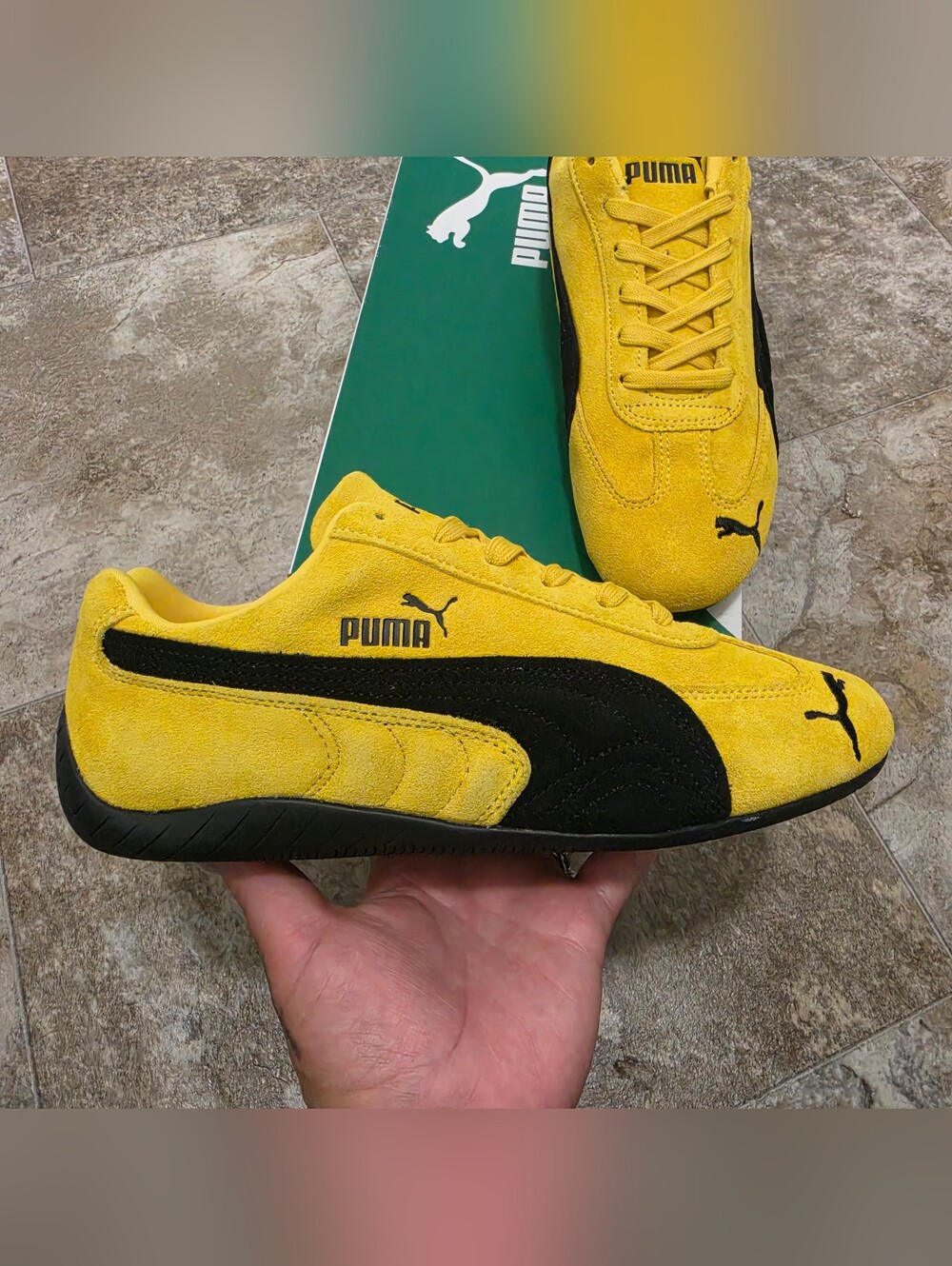 PUMA Speedcat OG Athletic Shoe - Pelé Yellow /Black